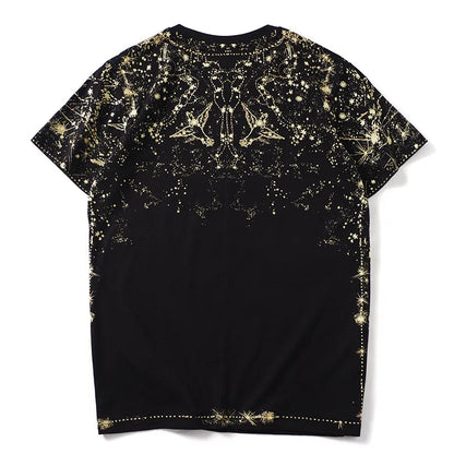 T-shirt constellation doré