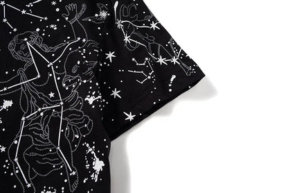 T-shirt constellation noir