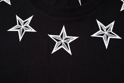 T-shirt étoiles noir