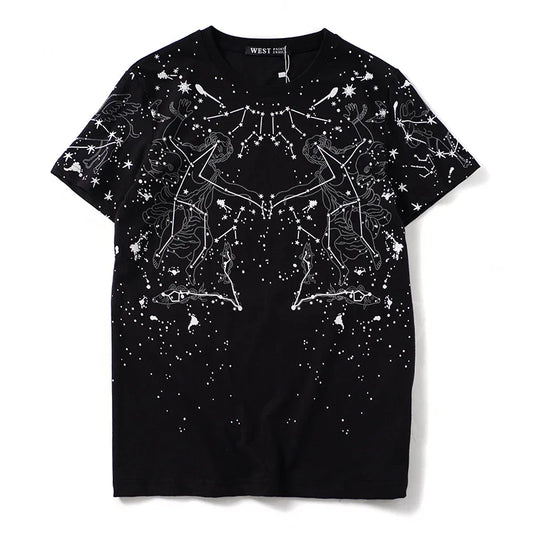 T-shirt constellation noir