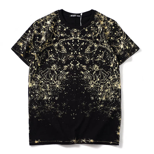 T-shirt constellation doré