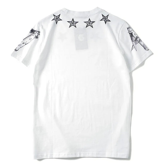 T-shirt étoiles blanc