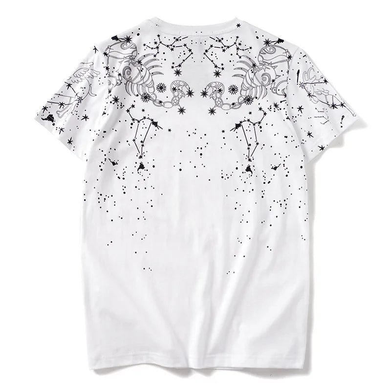 T-shirt constellation blanc