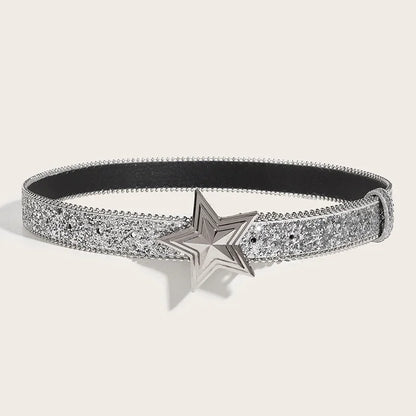 Ceinture d'étoile strass argenté