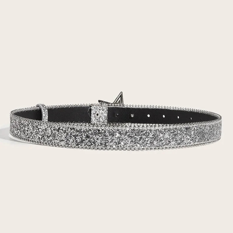 Ceinture d'étoile strass argenté