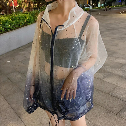 Veste d'étoiles transparentes