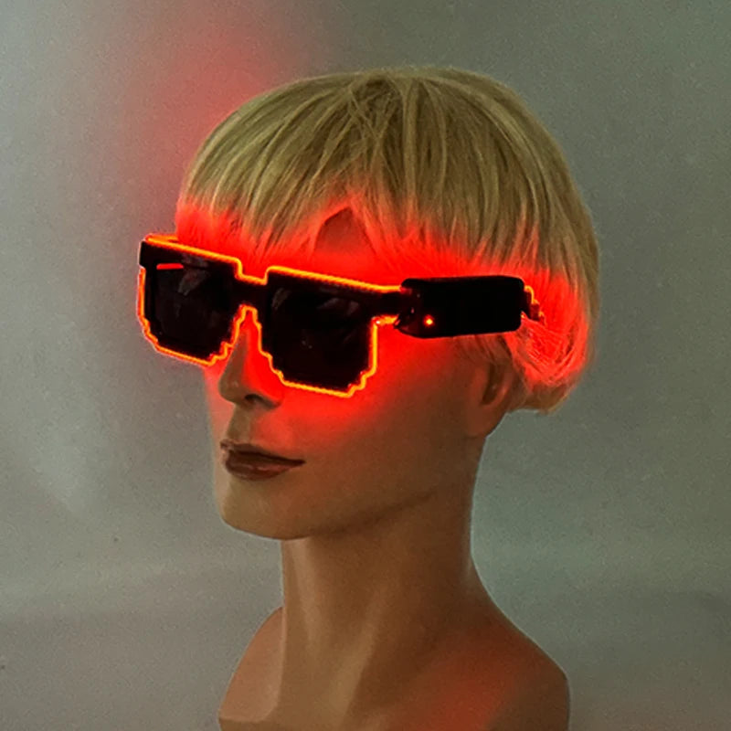 Lunettes LED rouge